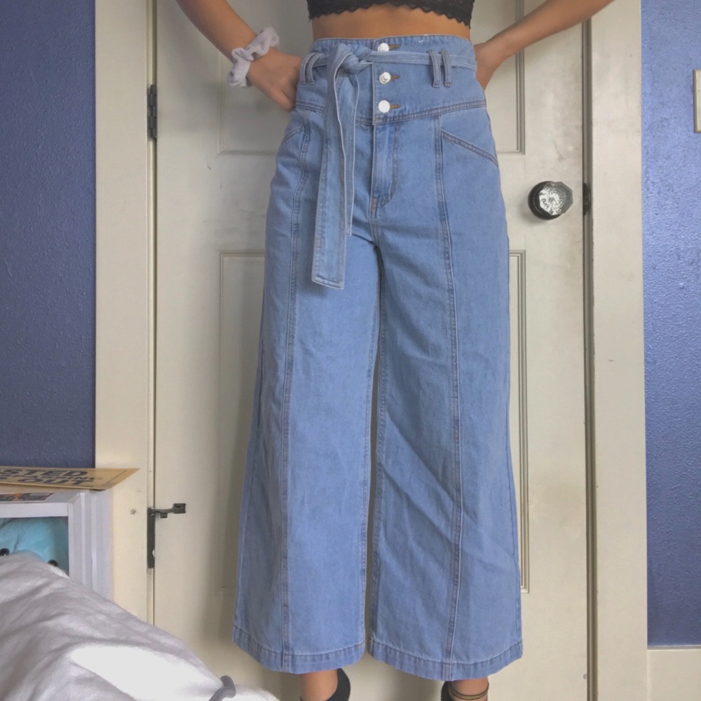 Forever 21 High waisted wide leg jeans